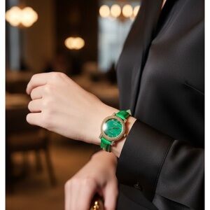 Elegant Green Women's Watch